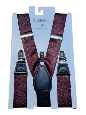 Saddlebred New Sparkle Suspenders Holiday Party Christmas One Size